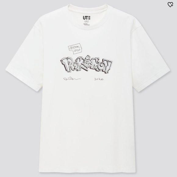 DANIEL ARSHAM X POKEMON T-Shirt Crystal Logo 3020 UNIQLO Size L  New - Picture 1 of 7